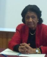 Patsy Robertson at a 2015 Commonwealth Round Table conference